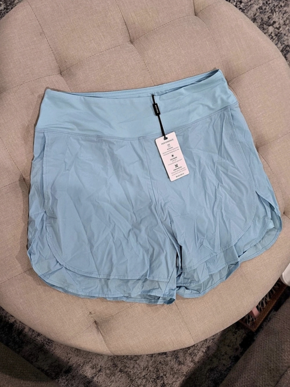MALLREG Performance Shorts Women's Athletic Shorts in Blue Size Medium NWT
